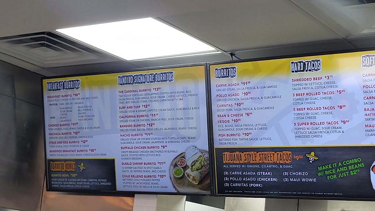 Bandido Taqueria Mexicana Menu - Image 6